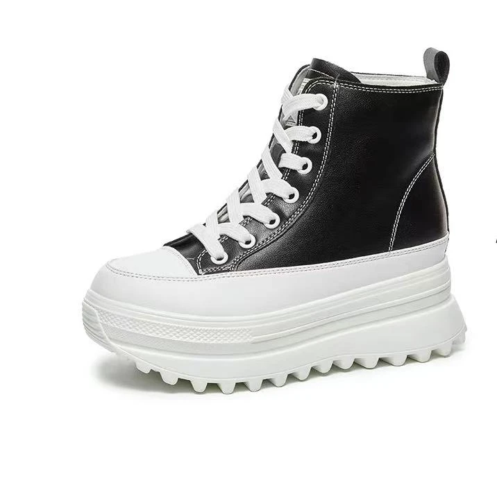 1高帮复古加绒高帮女鞋冬季常规高帮鞋通用时尚鞋