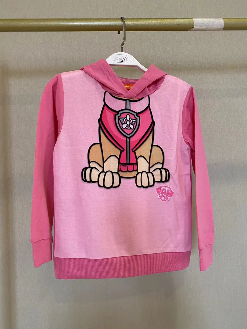 T26女童卫衣春秋带帽款