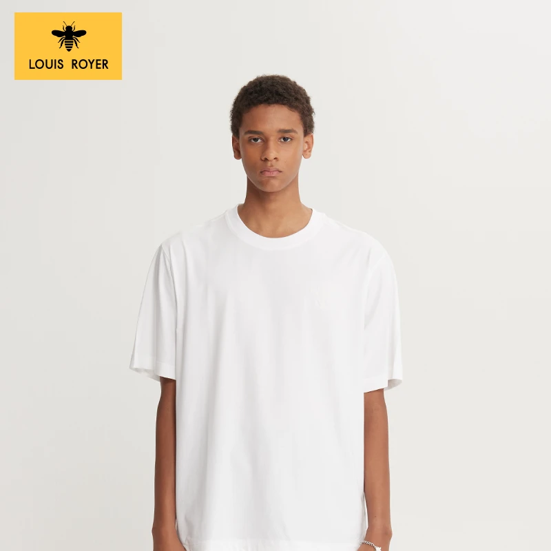 【刺绣】LOUIS ROYER小蜜蜂短袖T恤2024夏季新款男女商场同款半袖