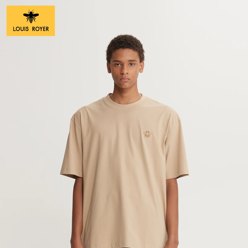 【刺绣】LOUIS ROYER小蜜蜂短袖T恤2024年夏季新款男女商场同款半袖
