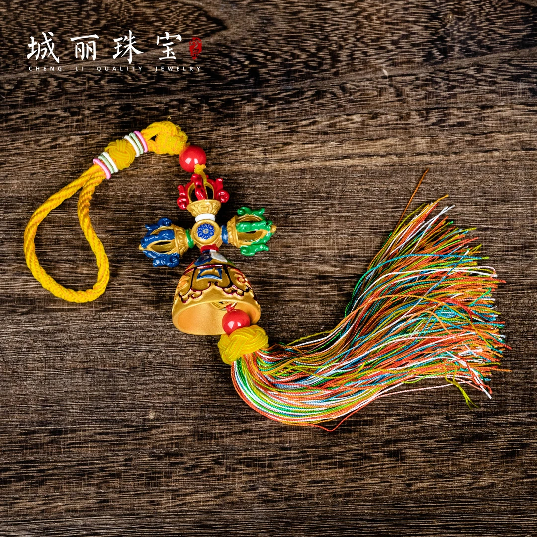 【城丽】十字杵杵流苏挂件/个FL-737