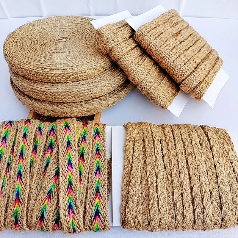 （买一送一）扁麻绳花边手工DIY编织框装饰麻绳工艺品