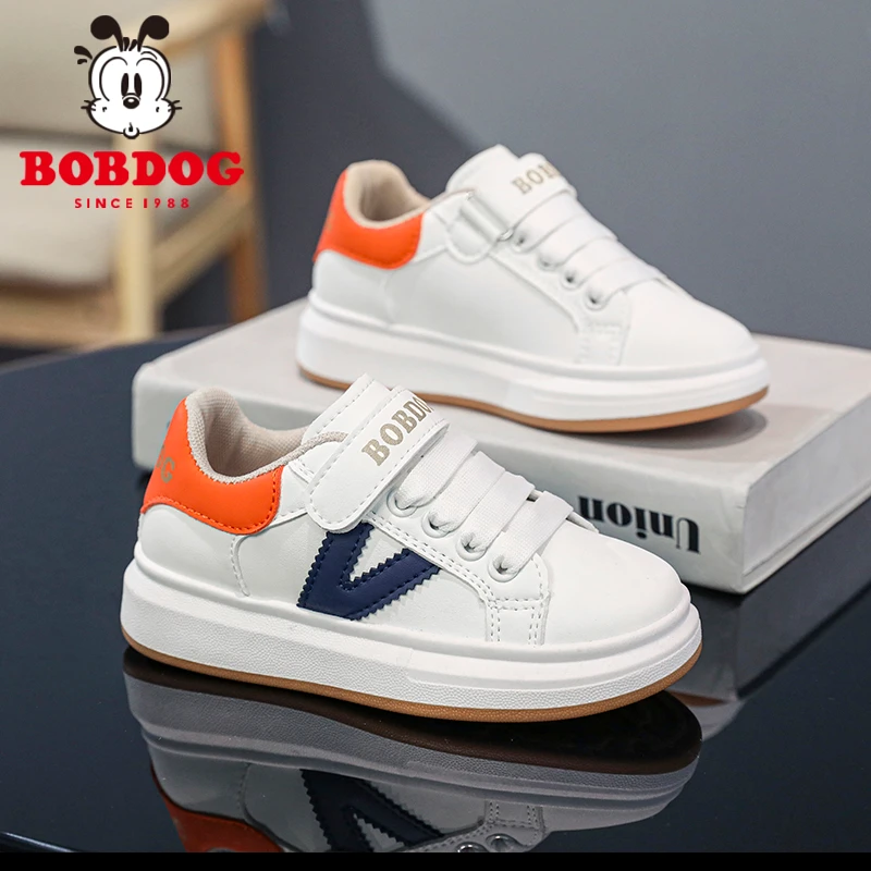 巴布豆童鞋官方正品女童鞋秋冬款2023软底防滑儿童鞋子男孩小白鞋