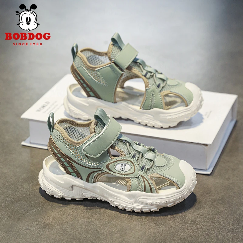 Bobdog/巴布豆夏季凉鞋时尚溯溪鞋休闲透气减震软底男童女童童鞋