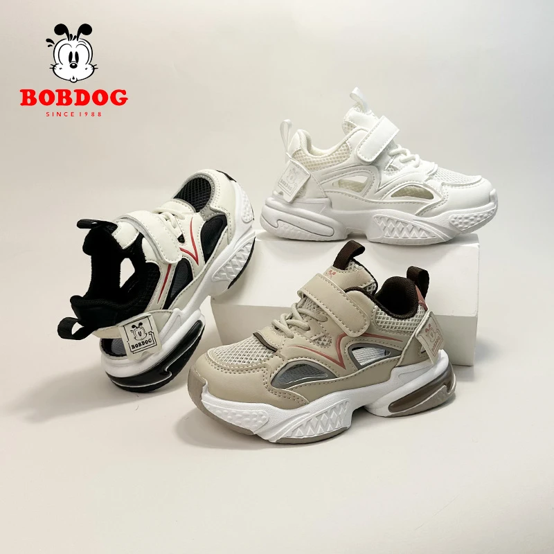 Bobdog/巴布豆【运动溯溪鞋】春夏凉鞋软底透气女童男童网面童鞋