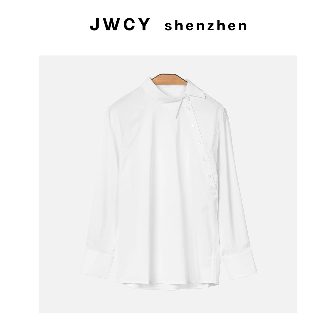 【深圳南油高货】2024新款时尚透气休闲白色衬衣   CX42FH3277