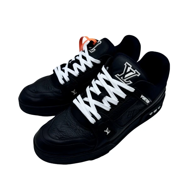 LV/9.5码43.5码/黑武士trainer板鞋/98新/vv891/时尚潮流潮鞋