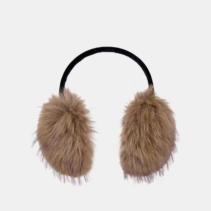 冬日氛围仿皮草毛毛耳罩冬季保暖耳套大号毛绒耳捂显脸小