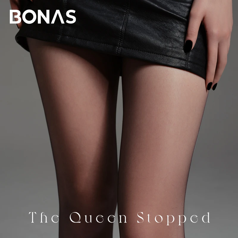 宝娜斯【零】系列0D防勾高透黑丝袜初秋优选超薄透任意剪高弹加裆