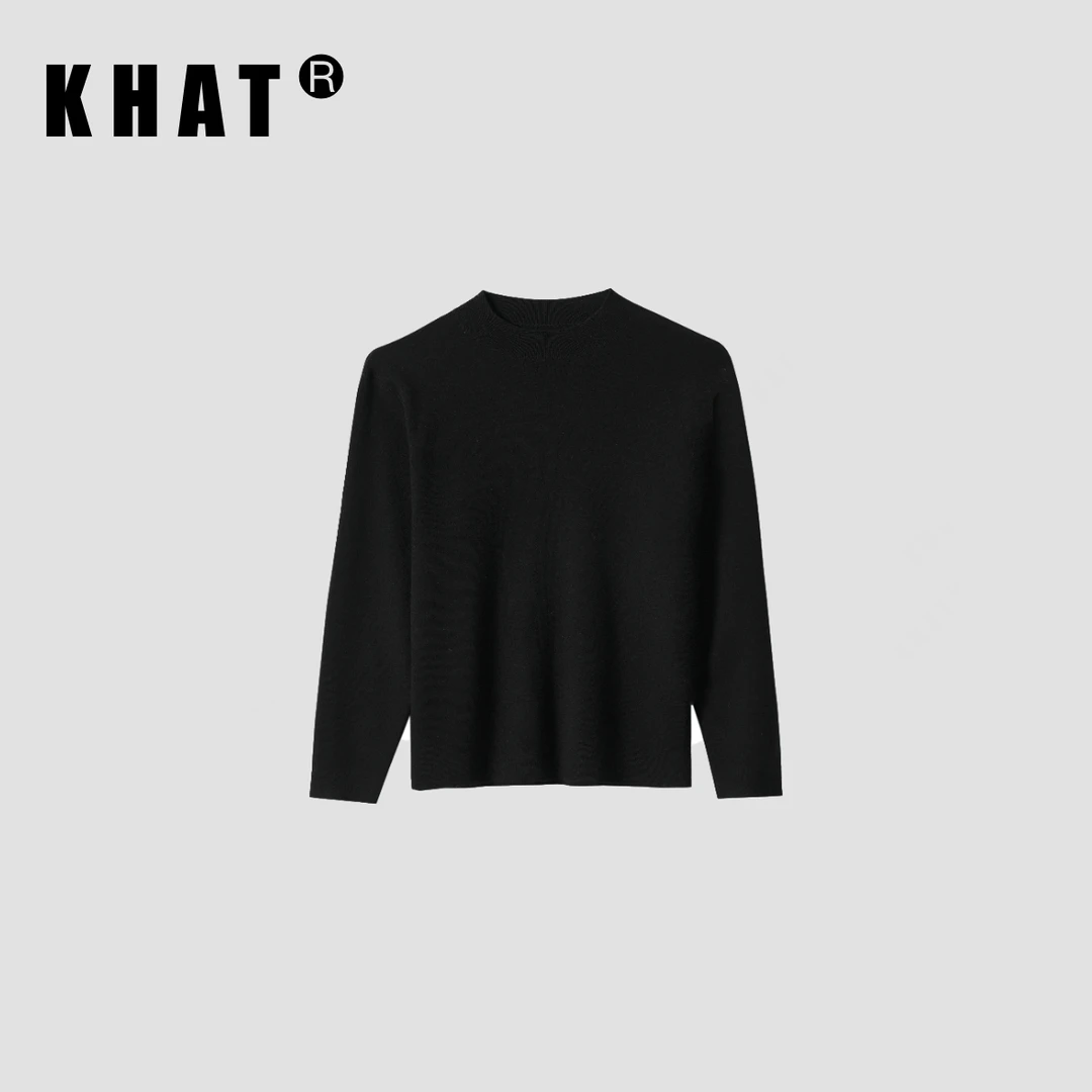 【立冬】【拍一发二】小中领可机洗羊毛混纺莱赛尔纯色秋冬打底长袖