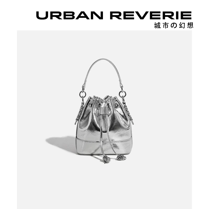 【往后余生】高级感真皮迷你水桶包女2024新款潮单肩斜挎包夏天小包