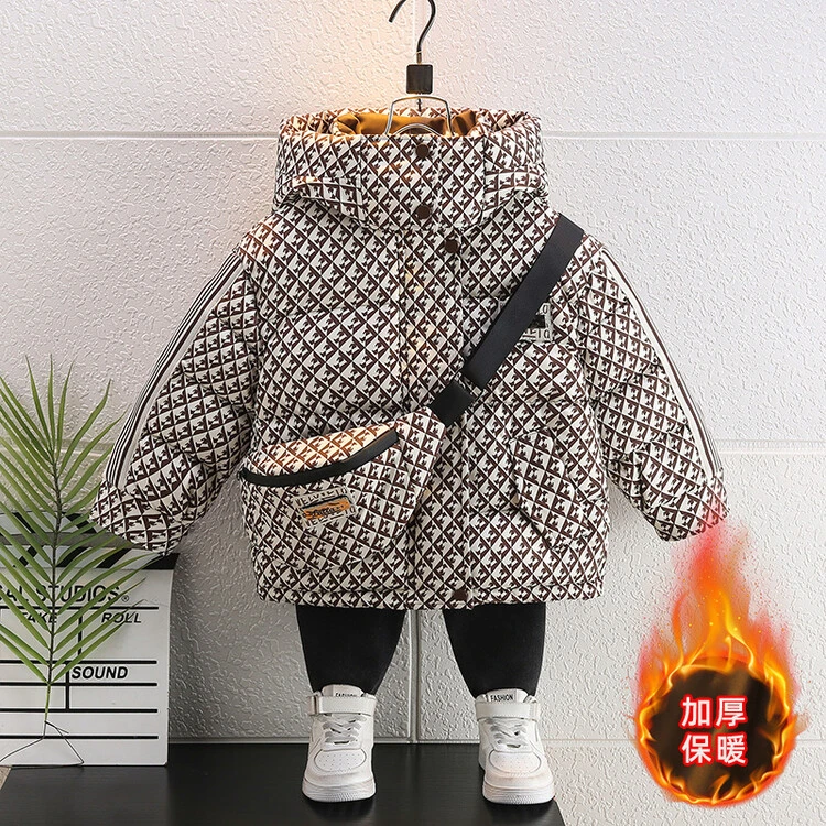 外套冬季宝宝洋气保暖冬款棉袄/棉服休闲通用中棉内胆儿童中长款