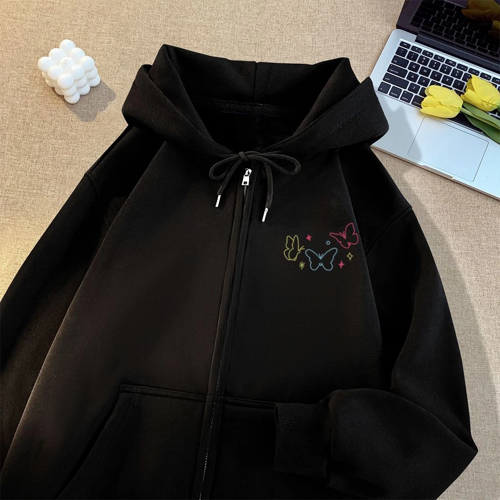 大码胖子2-300斤秋冬加绒加厚个性休闲宽松日常韩版潮流ins风卫衣