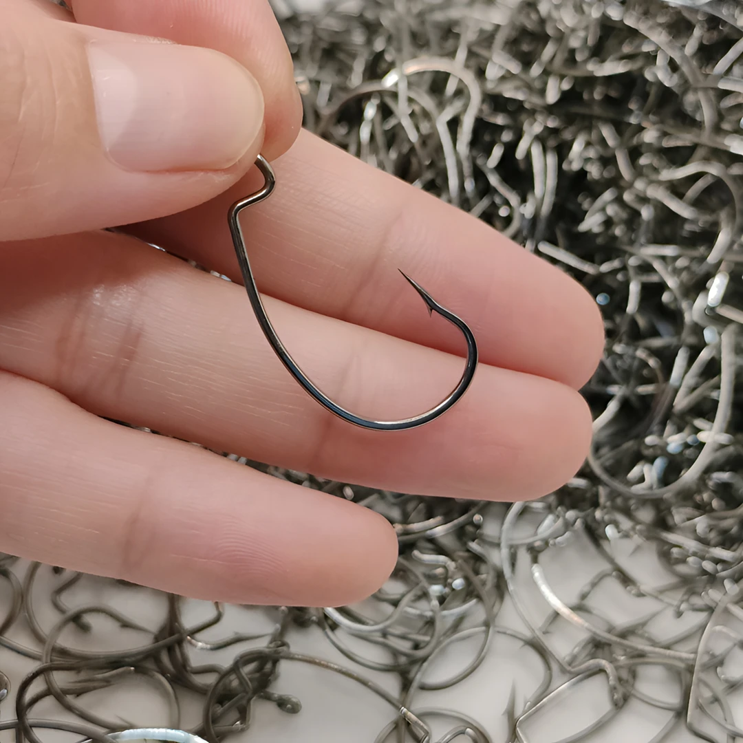 穿流步溪路亚曲柄钩 叉尾T尾曲柄钩 路亚鳜鱼鲈鱼专用 30枚/包