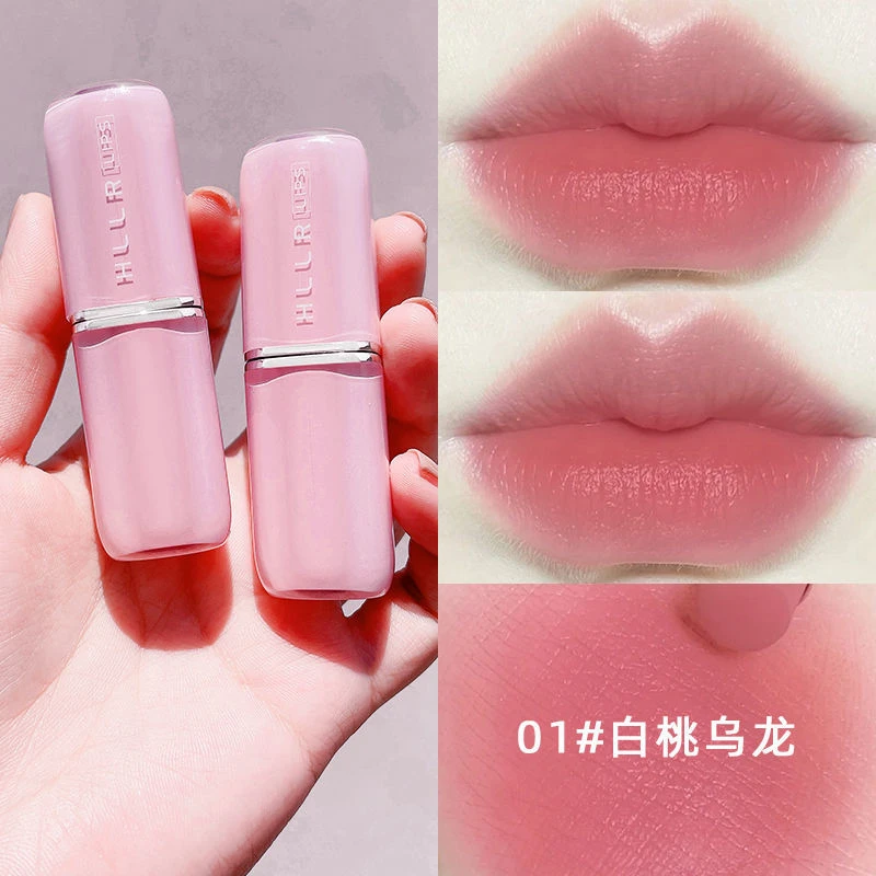 口红不易掉色不沾杯防水滋润哑光雾面素颜裸色显白平价小众学生党