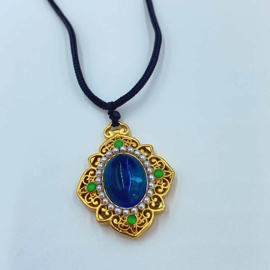 吊坠 CB57 精美蓝色吊坠带绳多样性发货