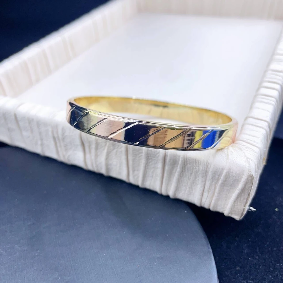 手镯 三彩光面开口手镯-150