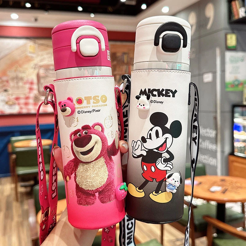 儿童保温杯男女孩高颜值双饮水杯小学生食品级便携可爱两用吸管杯