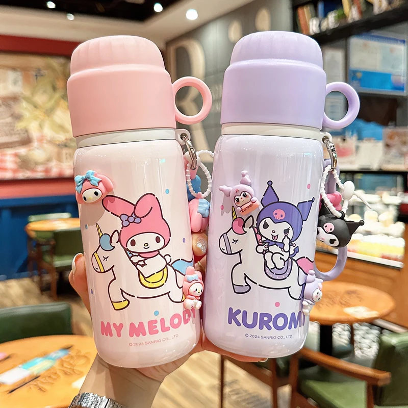 保温杯女生可爱儿童双饮水杯小学生高颜值上学专用两用便携吸管杯