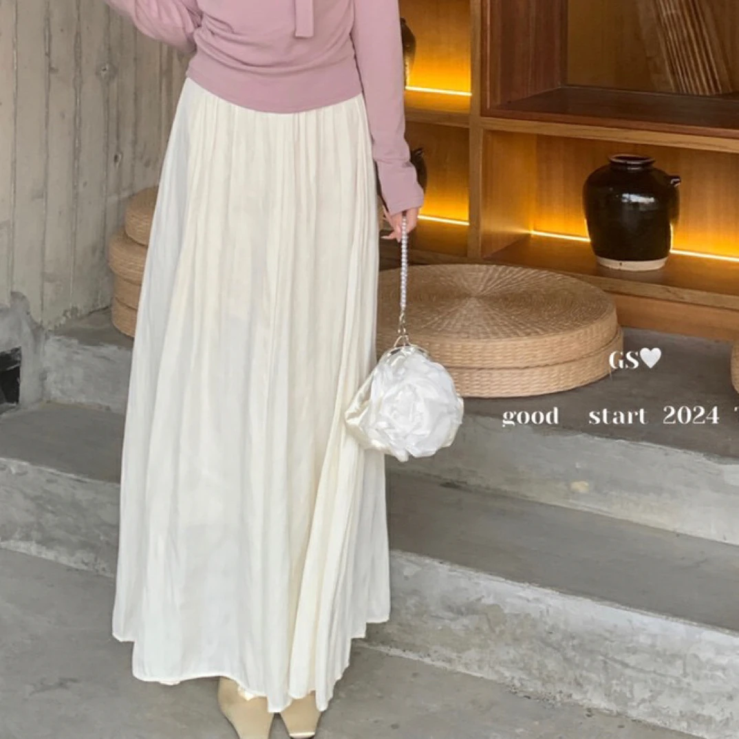 GS杨淘严选#1115春上新【GS.GOOD START】韩系温柔风高腰半身裙气质