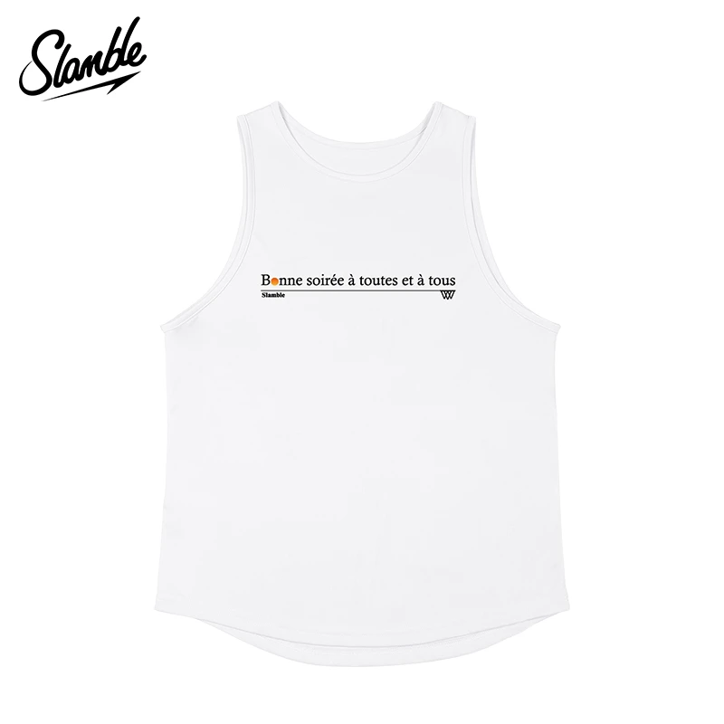 SLAMBLE男女新款夏季背心运动速干无袖t恤投篮服健身跑步训练衣