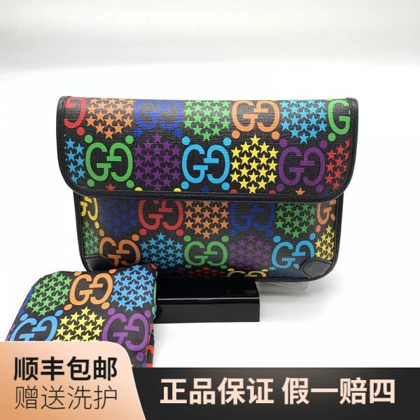 99新 GUCCI/古驰 古驰跳跳糖系列腰包（小）/10016590腰包胸包 男包