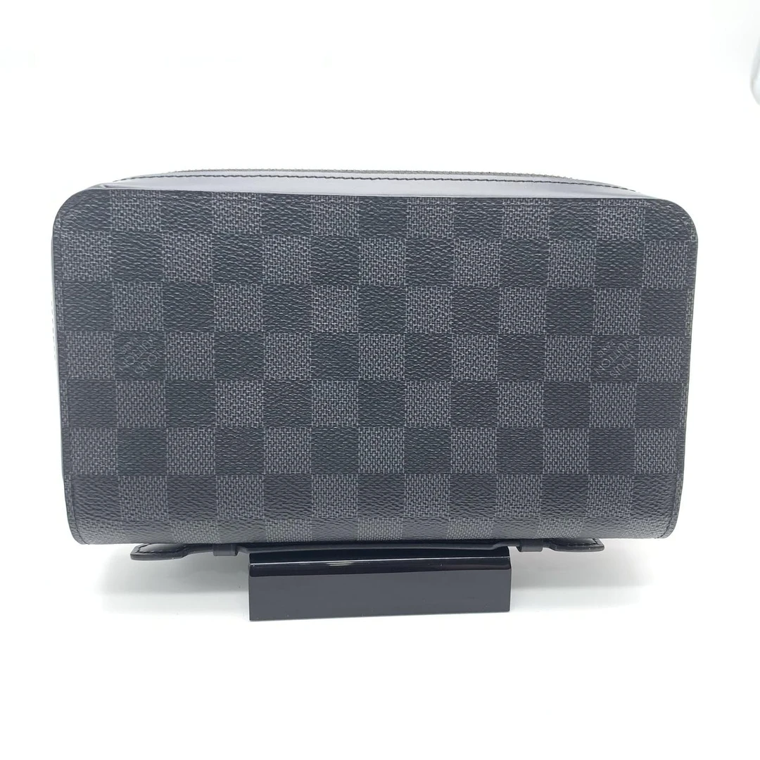 95新 LouisVuitton/路易威登 LV黑棋盘钱包（可手提）/10009599