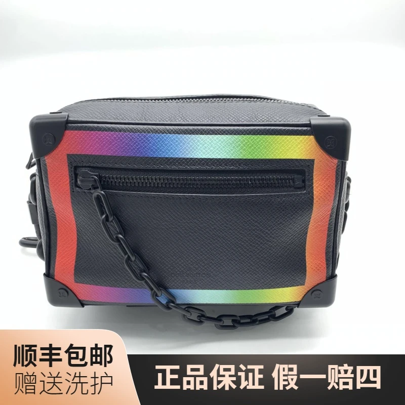 95新 LouisVuitton/路易威登 LV彩虹盒子斜挎包/10010676时尚休闲