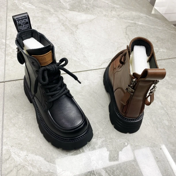 (镇店二宝)厚底加绒马丁靴9965