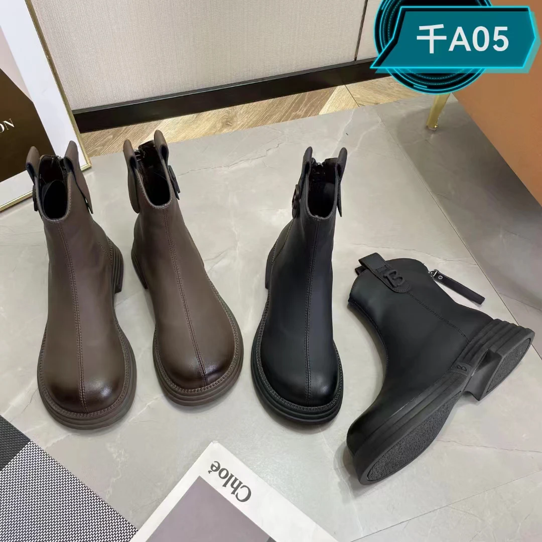 (断码特价)薄绒切尔西短靴A05