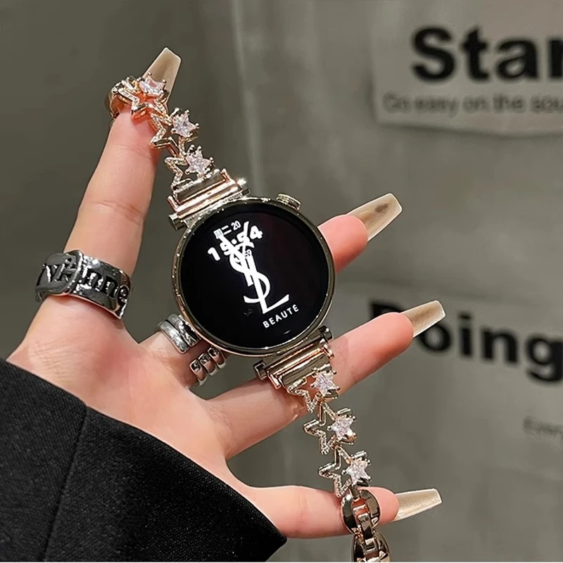 裴蔻 适用华为gt4/5Pro手表表带watch2星星皓石荣耀magic女款金属