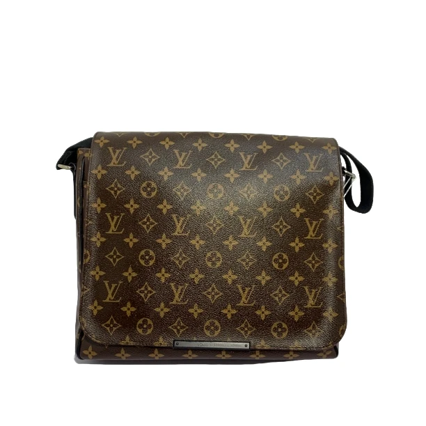 95新 LouisVuitton/路易威登 棕老花斜挎包/2556号男士棕色大号