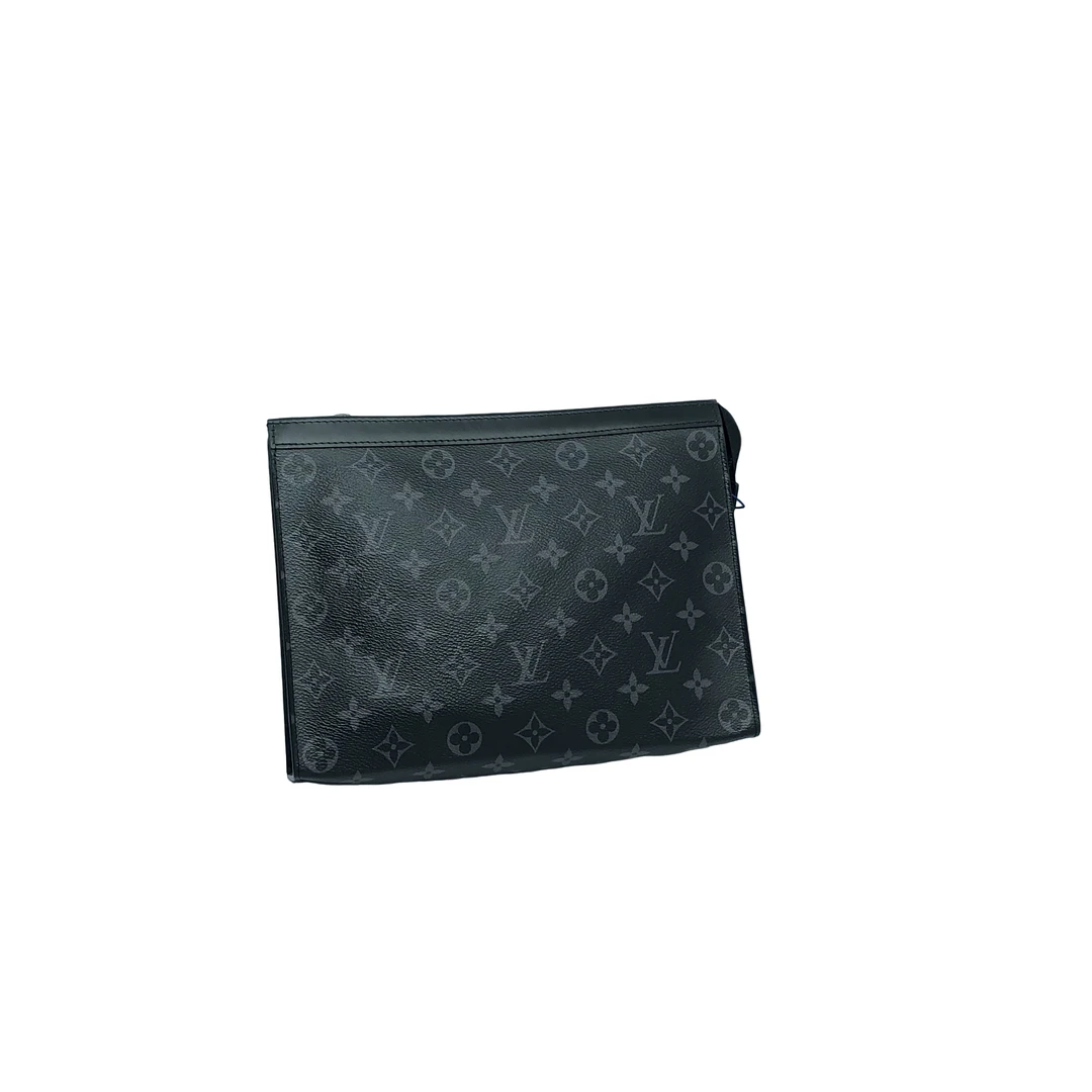 99新 LouisVuitton/路易威登 98新 黑老花手拿包/3419号男士男款
