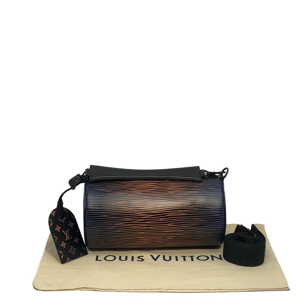 95新 LouisVuitton/路易威登 黑皮手提包/3138号男士渐变中古