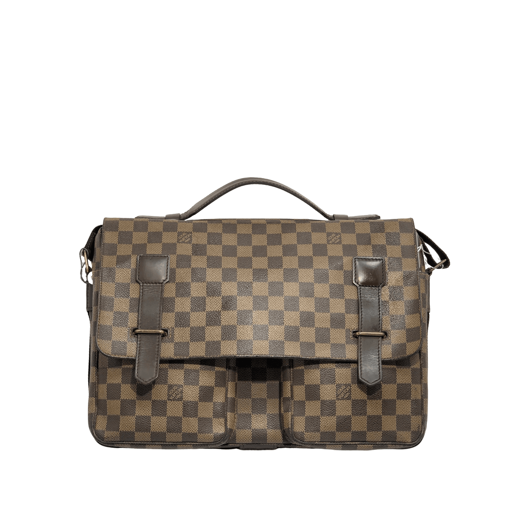 95新 LouisVuitton/路易威登 棕棋盘格剑桥斜挎包/3040号男士时尚