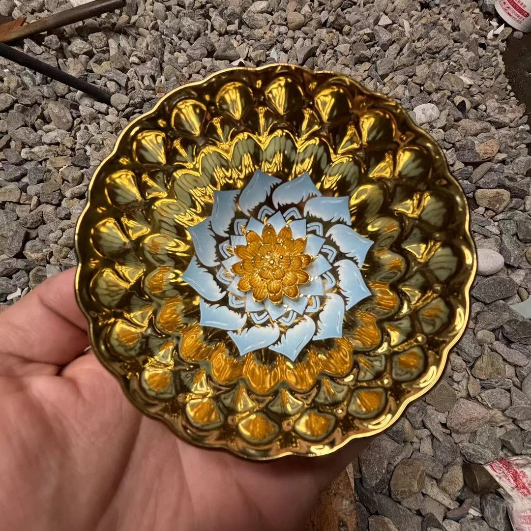 q花开富贵蓝 茶器茶杯主人杯（无礼盒）A