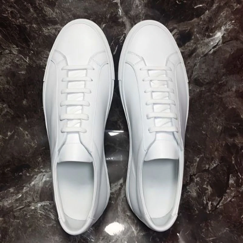 common小白鞋男韩版百搭真皮休闲运动板鞋英气十足手工订制扁头潮