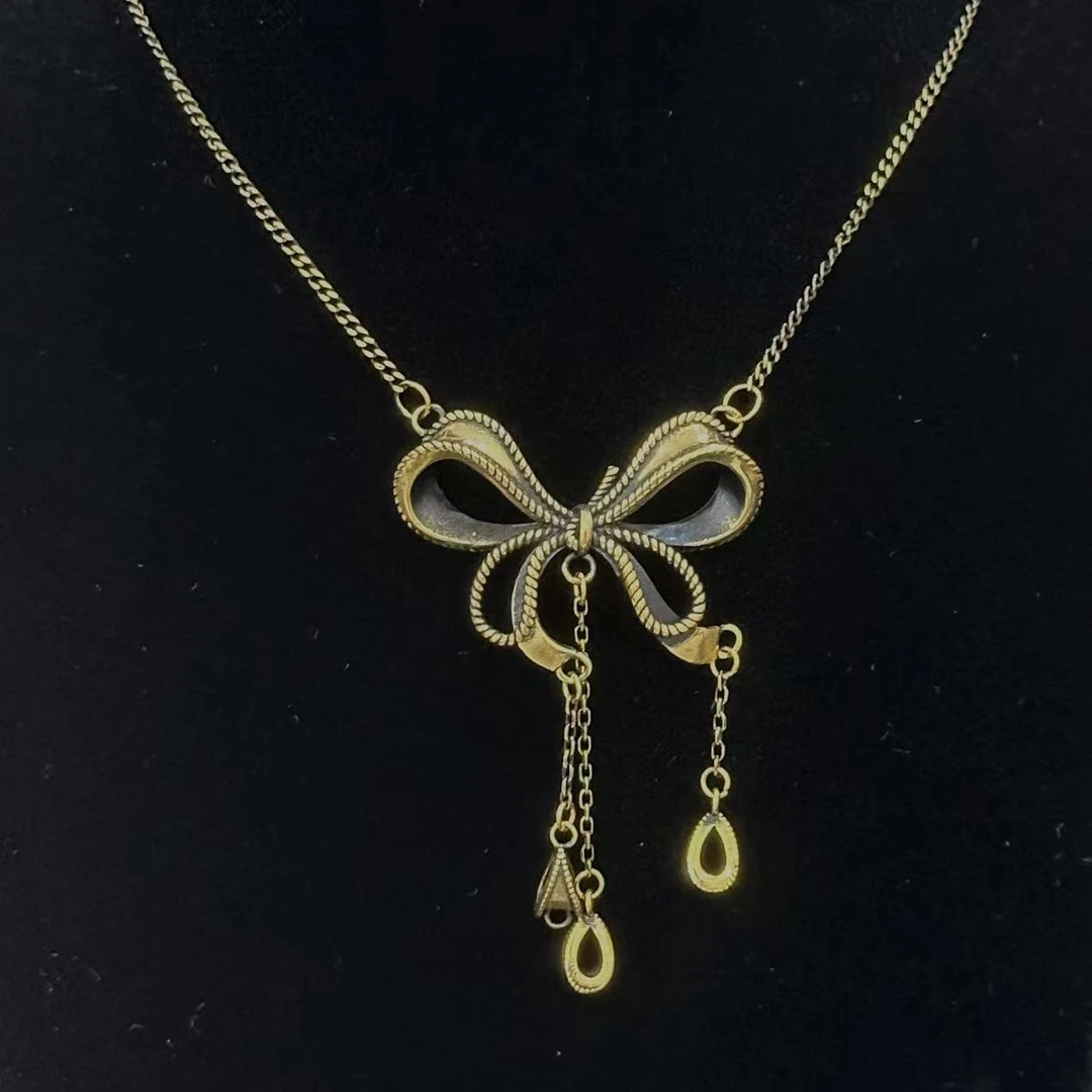 足金999蝴蝶套链】黑金项链#精品黑金工艺#时尚百搭简约