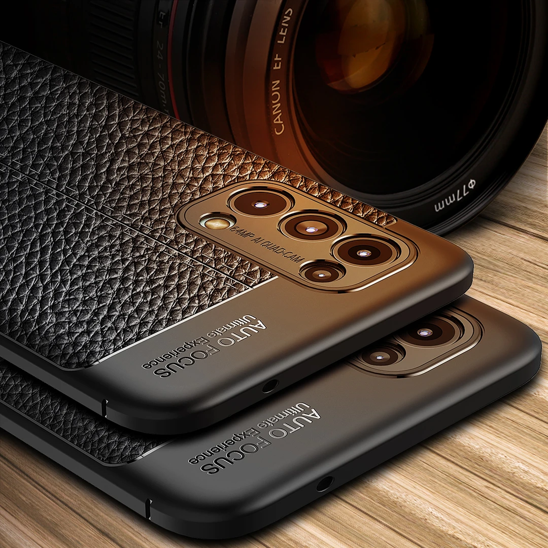 OPPO Reno5Pro 商务荔枝皮纹手机壳全包防摔超薄裸机手感散热保护