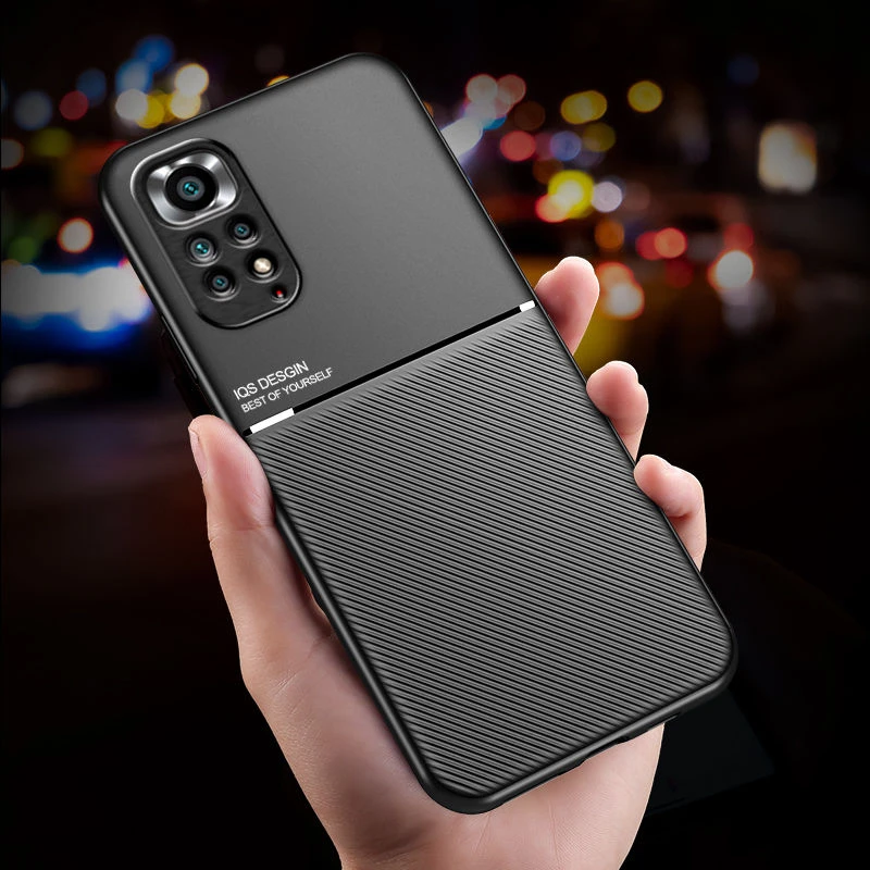 适用于红米Note11Pro 极简摩纹手机壳全包防摔磨砂舒适自带磁吸片