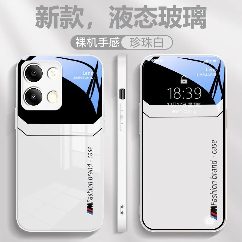 OPPO Reno9 新款液态玻璃大视窗手机壳直边全包防摔裸机超薄散热