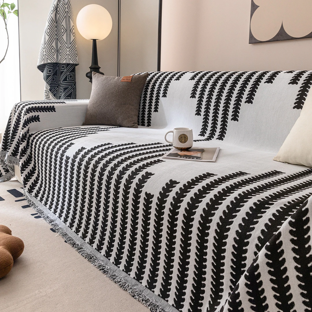 沙发盖巾毯全盖雪尼尔沙发巾四季通用田园风可铺可盖沙发毯盖布巾