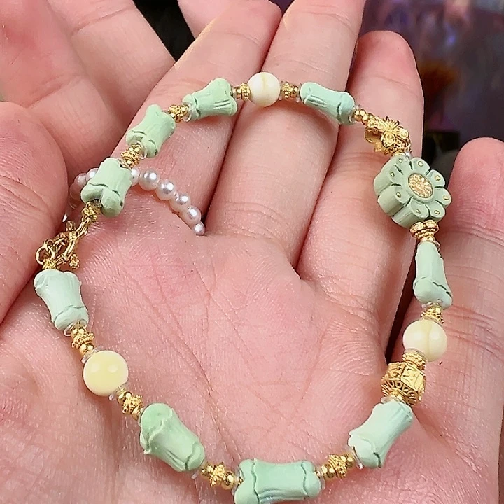 绿松石珠宝奇石18K金镶嵌