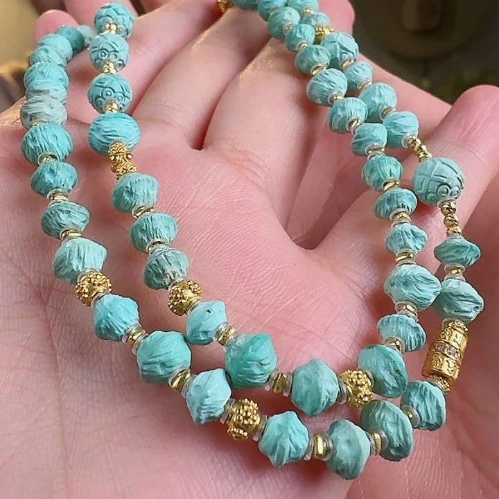 绿松石珠宝奇石18K金镶嵌S****✨