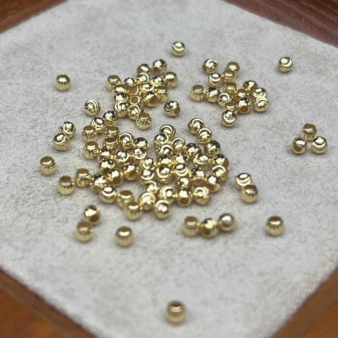 18K金配饰132隔珠灯笼珠手串手链小配饰【DIY】