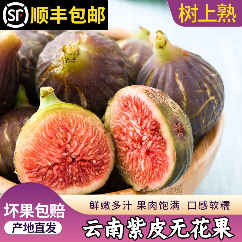 【顺丰空运】云南树熟红皮无花果新鲜水果特大果当季爆甜现摘现发