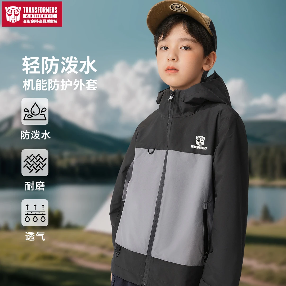 【变形金刚】2024新款变形金刚户外休闲运动女士春季拼接夹克T1542