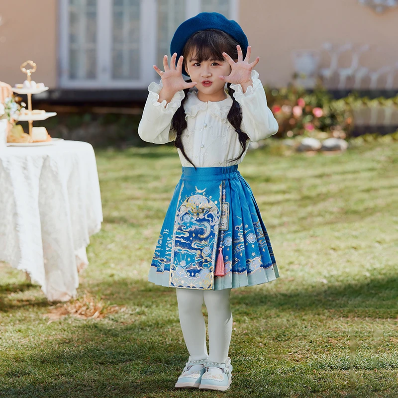 西子问女童汉服【星萤】春款中国风儿童改良汉服