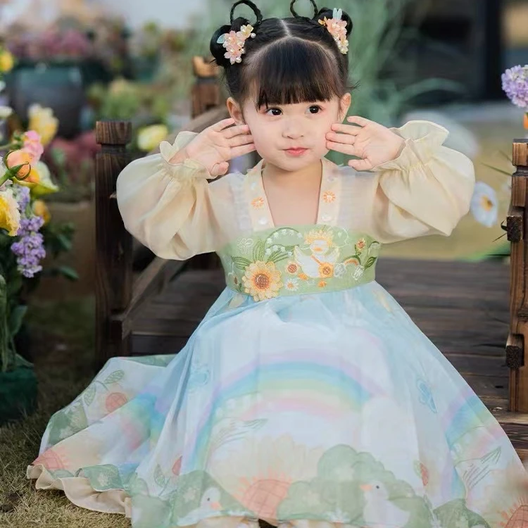 西子问【韶阳】汉服女童古装裙子古装