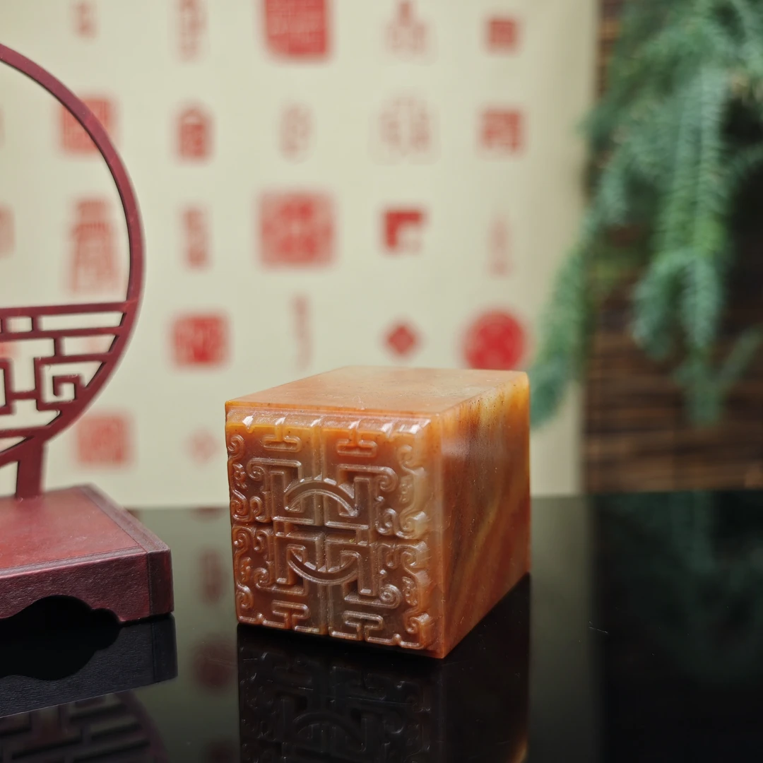 白石印社手工篆刻定制单个，成品印章，含刻字1-4字4.0至5.0CM方形